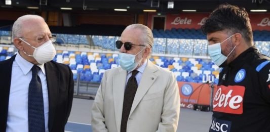 De Luca, De Laurentiis e Gattuso