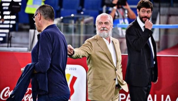 Sarri, De Laurentiis e Agnelli