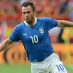 Antonio Cassano con la maglia dell'Italia