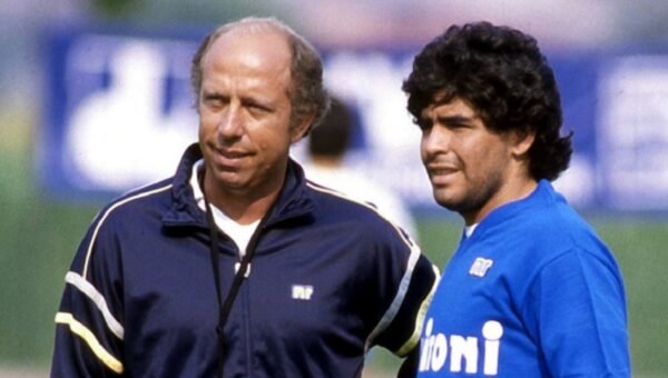 Ottavio Bianchi con Diego Armando Maradona
