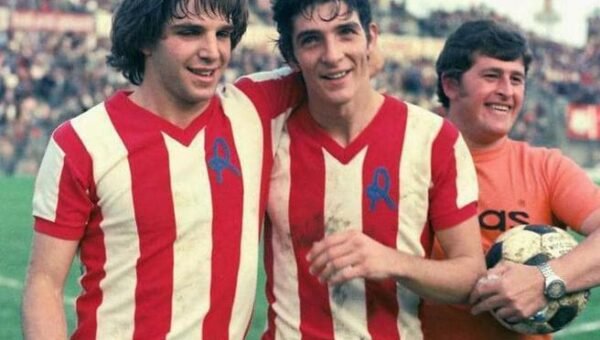 Luciano Marangon con Paolo Rossi ai tempi del Lanerossi Vicenza