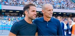 Cesc Fabregas e Massimiliano Allegri