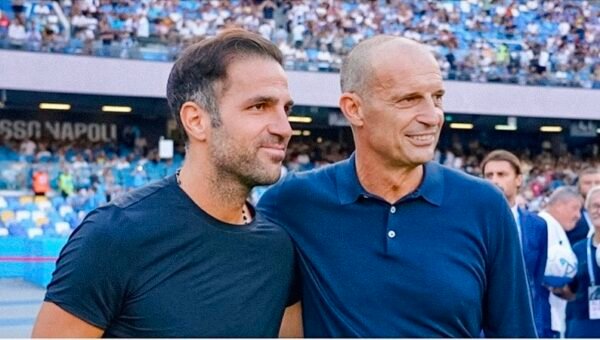 Cesc Fabregas e Massimiliano Allegri
