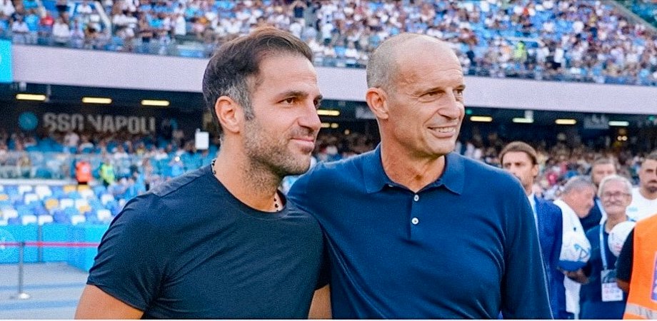 Cesc Fabregas e Massimiliano Allegri