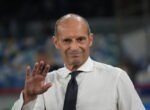 Napoli's head coach Massimiliano Allegri in action during the UEFA Champions League group-stage match between SSC Napoli and Arsenal FC at the Diego Armando Maradona Stadium in Naples. Italy,  9 September 2026 
ANSA / CESARE ABBATE