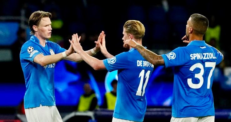 McTominay, De Bruyne e Spinazzola